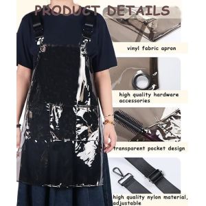 Barber Apron Cross-back Adjustable Apron With 3 Pockets Hair Salon Work Apron