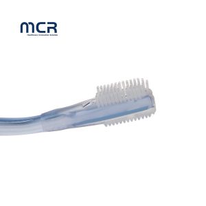 Disposable Suction Toothbrush With Injection Port Silicone Bristles
