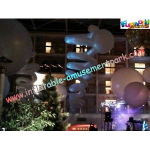 Curve Inflatable Lighting Decoration For Outroor , 2m Light Exhibition