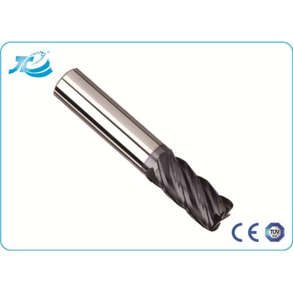 2 4 6 Flute End Mill , Corner Radius End Mill with TiAN / TiCN / TiN / ARCO
