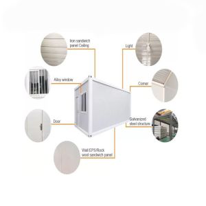 Prefabricated Duplex Double Story Shipping Container House with Modular Sandwich