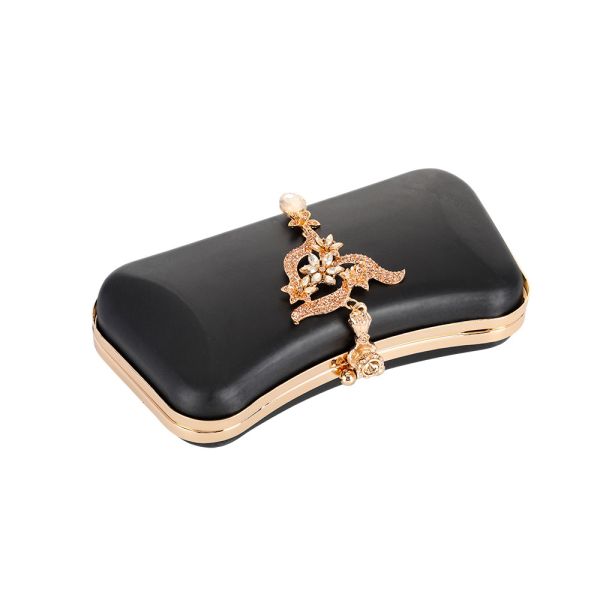 Quality Champagne Stone Delicate Box Clutch Frames Wallet Metal Frame wholesale