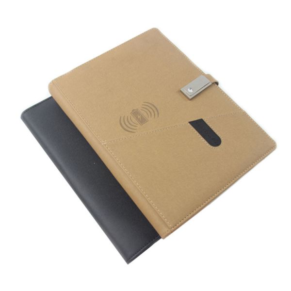 Quality High Quality Custom A5+6 Hole Loose-Leaf Notebook Customized Logo Business Portable Notebook With USB Flash Drive wholesale