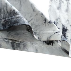 Adults Tie Dye Printing Men's T-shirt with Soft Hand Feel and 100% Cotton Fabric