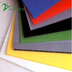 2440x1220 PP Corrugated Sheet 5mm 6mm Fluted Polypropylene Sheet