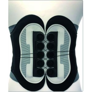 China S Size Lumbar Back Brace With Dual Pulley System Spine Compression Adjustable on sale