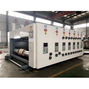 Corrugated Box 4 Colors Flexo Printing Slotting Die Cutting Machine Automatic
