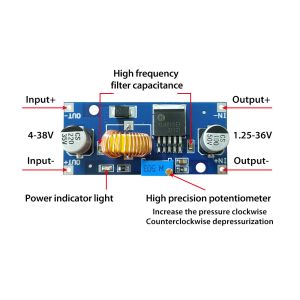 CA-4015 5A DC-DC step down board 4~38V high power Low ripple far beyond LM2596
