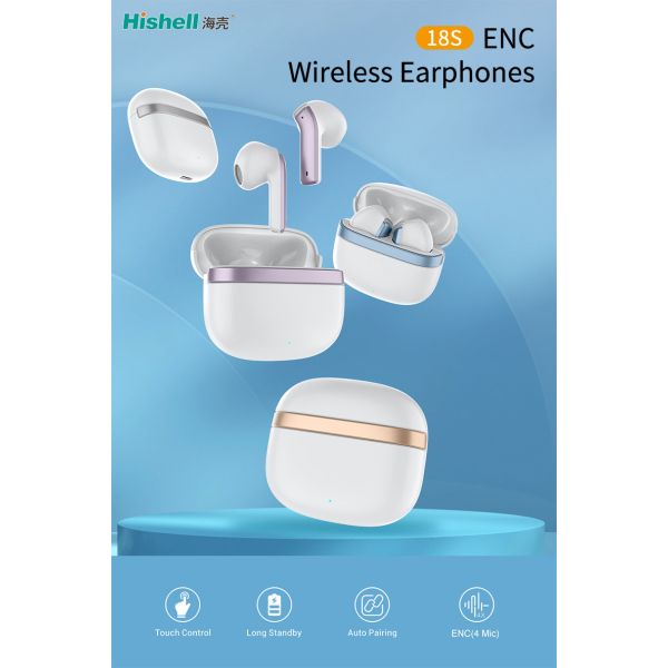 V5.1 Chipset True Wireless Stereo Earbuds TWS Hifi Noise Cancelling Earphones