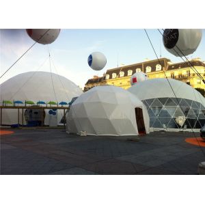 Big Steel Frame Geodesic Dome Tent Sleeping Half Sphere Tent