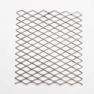 Shelving Extruded Steel Mesh , Long Service Life Stretched Steel Mesh