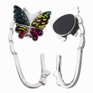Personalise Bag Hanger Colorful Butterfly Table Hook Custom Logo Portable Purse