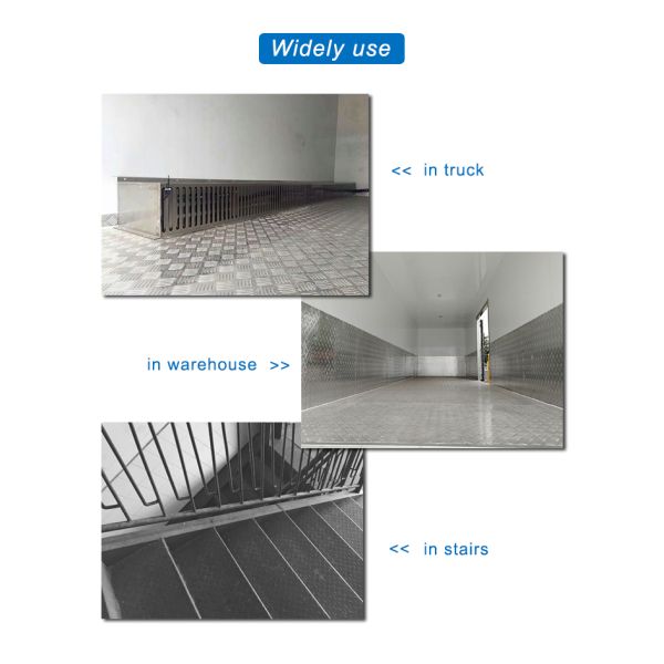 Embossed Aluminium Diamond Sheet 1060 3003 5052 5754 Tread Aluminum Checker Plate