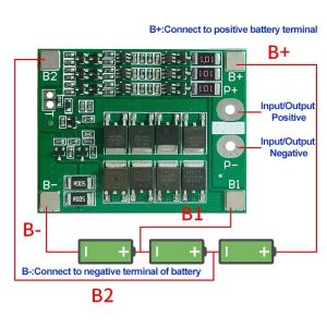 3S 25A Li-Ion 18650 BMS PCM Battery Protection Board With Balance For Li-Ion