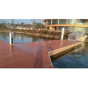 Marine Aluminum Alloy Floating Pontoon Platforms Finger Floating Dock Pile Guide
