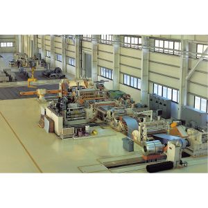 Mobile Shear Production Line For High Precision Leveling 28T Coil Weight
