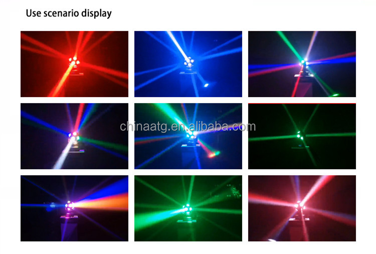 Football LED Moving Head Light 12 10W With RGBW 4 In 1 Control And Self Walking