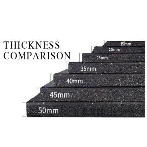 Industry-Leading EPDM Gym Rubber Floor Tile with Pure Color or Black Ground and