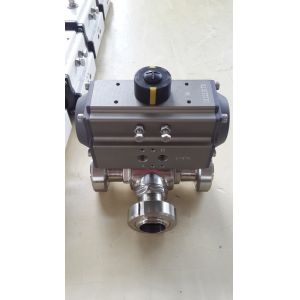 Single Action 90 Degree Pneumatic Actuator Pneumatic Ball Valve