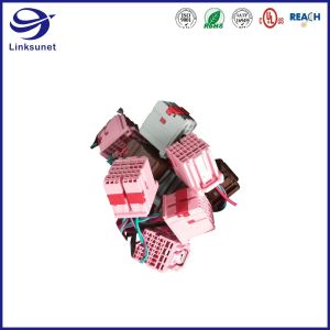 Custom automotive wiring harness with Brown 2.54mm 5 rows Connector