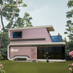 Luxury 40ft Container Home Comfortable Tiny Space Capsule House Prefab Steel