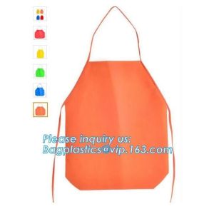 fabric apron, texitile apron, woven apron, children apron, non woven cap, noon
