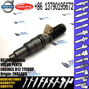 Diesel Common rail fuel injector 3807717 BEBE4C11001 for VOL Penta Marine D12
