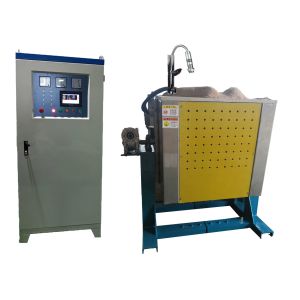 200KGS Iron Copper Induction Melting Furnace 300KW Medium Frequency Induction