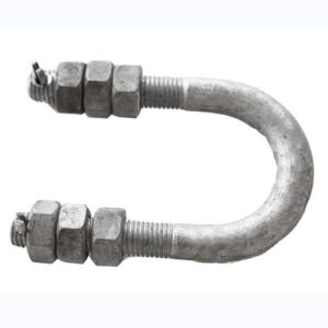 China 35KN Electric Power Fittings HDG U Bolt 80MM - 140MM on sale