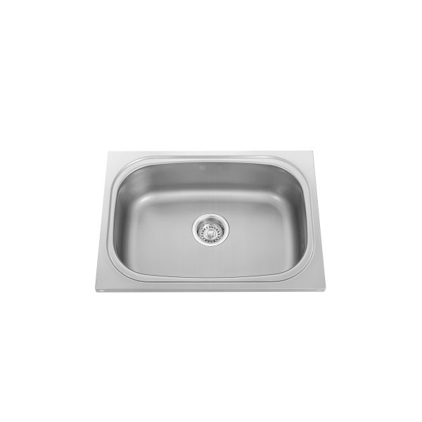 304 Stainless Steel Single Bowl Kitchen Sink With SUS304 Basket