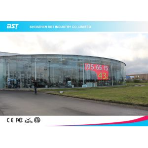 High Resolution P7.81mm Transparent Video Wall Screen With 1/4 Scan , 1R1G1B