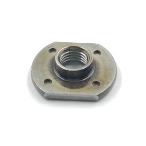 China Plain Mild Steel T Weld Nuts with 4 Projection Points M6-M12 for Vehicles on sale