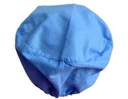 China Medical Blue Disposable Surgeon Cap Doctor Hats With Elastic Back And Floral on sale