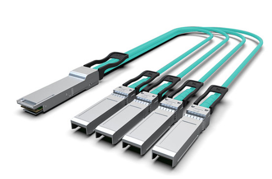56G QSFP+ To 4x10G Breakout AOC(Active Optical Cable) Cables 1M Aoc Breakout
