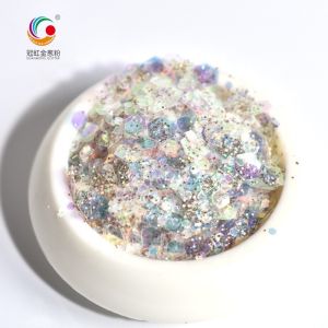 Hexagonal Polyester Chunky Glitter Mix Powder By The Pound Japanese Style Sequin