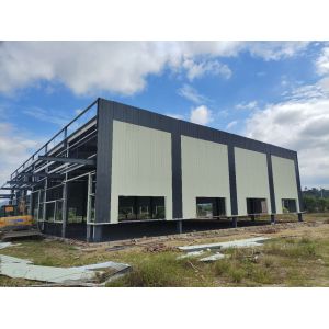 Steel Structure Building Industrial Warehouse Logistics Center with Office