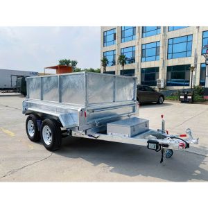 10*5 Double Box Type Trailer Agricultural Self Unloading Tipper Box Trailer