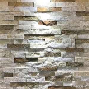 Cheap Slate Culture Stone White/Rust Quartzite Ledge Stone , China Wall Cladding WPB-47 for sale