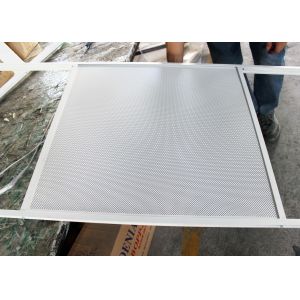 Decorative Commercial Ceiling Tiles , Acoustical Perforated Panel installed with