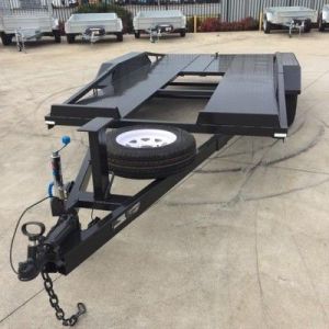 China Custom 14 x 6.3ft Tandem Car Carrier Trailer / Car Hauler Trailer For Transporting Cars on sale