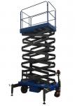 Working Height 14m Mobile Scissor Lift 450Kg Loading Capacity of Manual Pushing