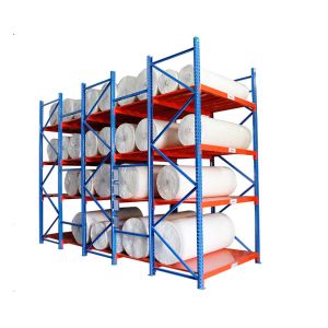China Cold Rolled Steel Warehouse Storage Shelves For Fabric / Cloth Adjustable Layer on sale