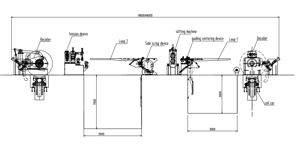 0.2-0.8mm Steel Coil Slitting Machine , Automatic Precision Slitting Machine