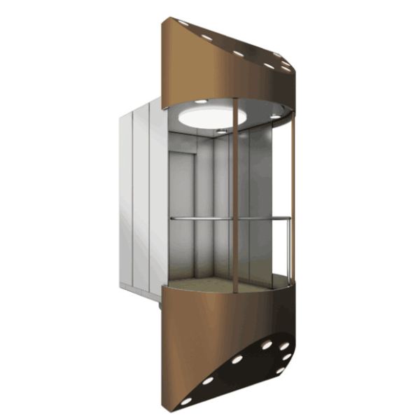 Quality Glass Observation Elevator Machine Room / Machine Room Less wholesale