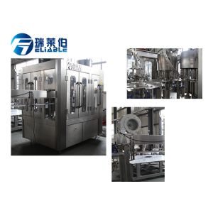 Purified Water Filling Line For PET Bottles PLC Control SUS 304 Energy Saving