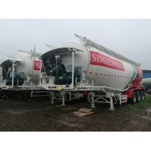 China 50M3 Second Hand Semi Trailers Cement Bulker 11800x2500x3990mm Dimension on sale