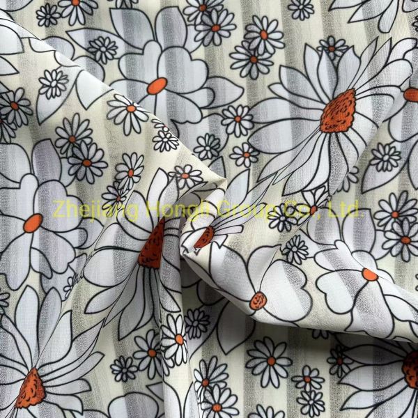 100%Polyester Printed Woven Fabric for Blause and Dress