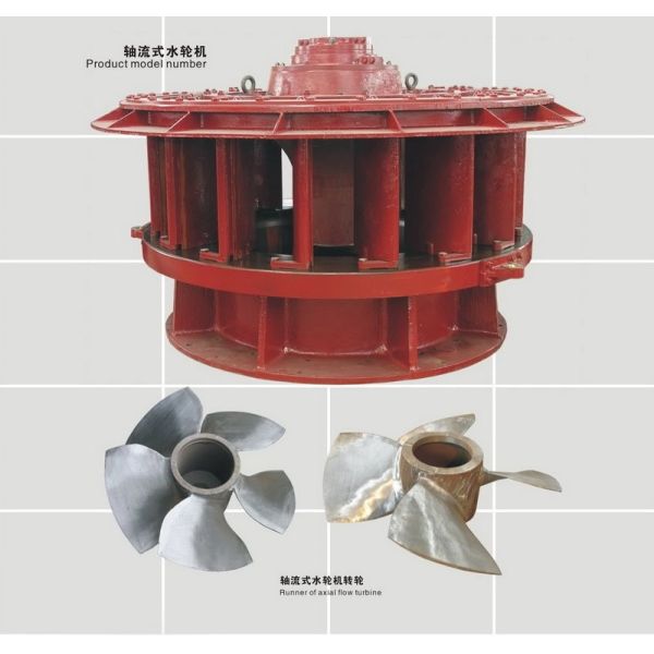 Quality 2500kw Vertical Kaplan Turbine 60m Water Head 5.3m3/S 1.3m Runner wholesale