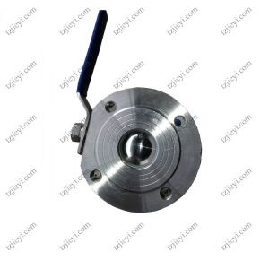Stainless steel clamp type ball valve with ISO5211 mounting pad