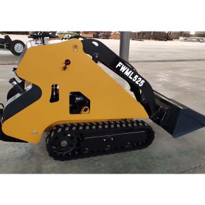Powerful Engine Walk Behind Farm Skid Steer Mini Compact Track Loader